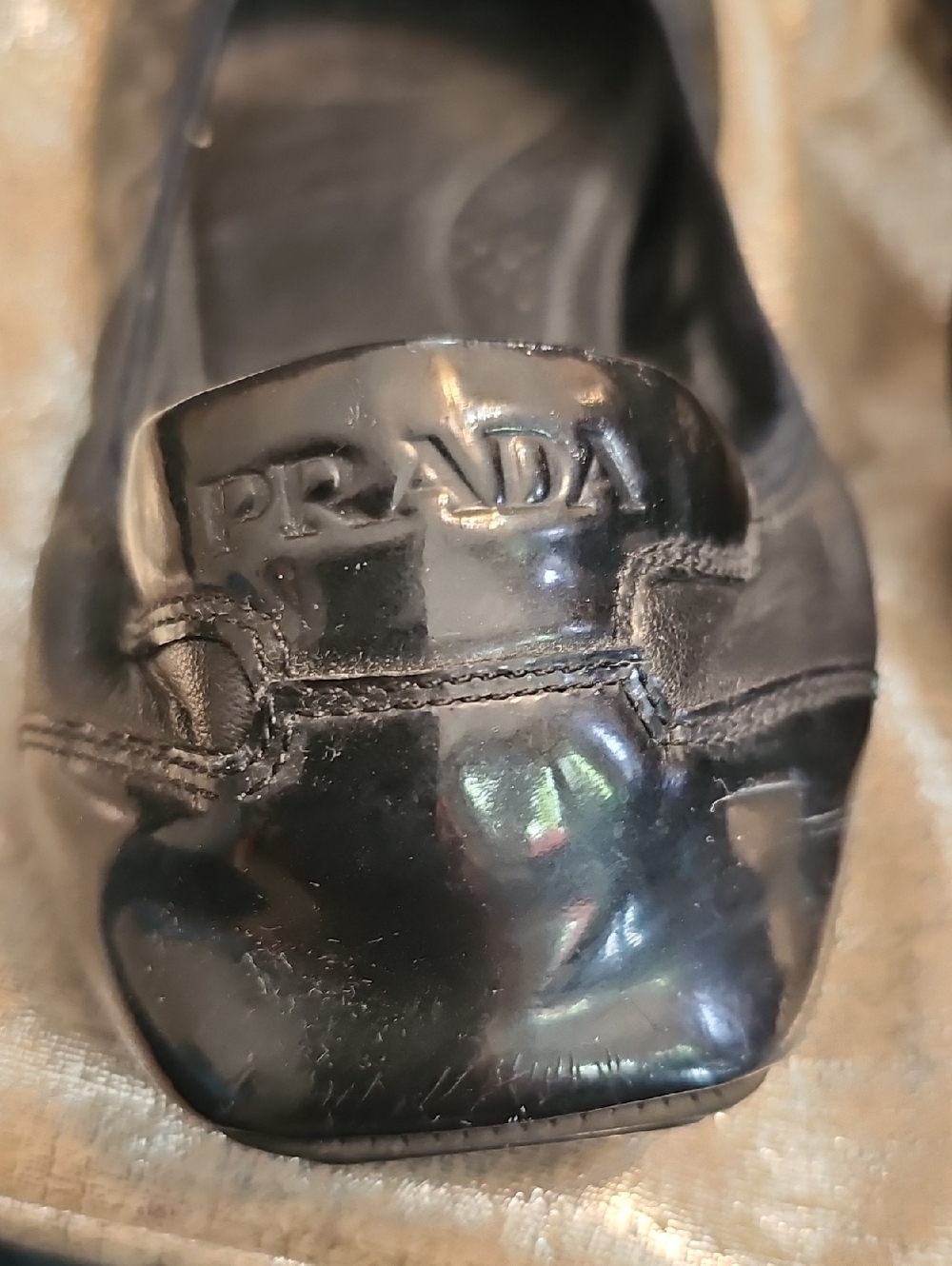 Prada Ballet Ladies cushy Flats Size 40 = 9.5 - Picture 3 of 8